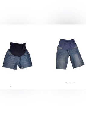 Time and True Maternity Jean Shorts Women's Size Small 4-6 - set of two